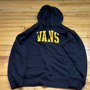 Vans Black Hoodie with Yellow Logo
